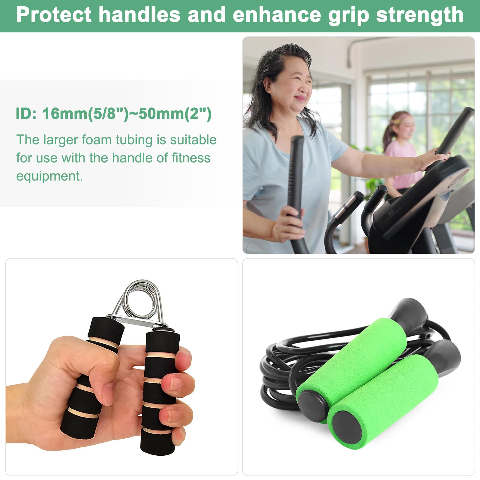 M METERXITY Tubo de Espuma Aislante para Tuberías, 25mm ID 35mm OD 1M Largo, Tubo de Espuma Flexible Suave para Soporte de Agarre de Manija/Portaequipajes de Techo [Blanco]