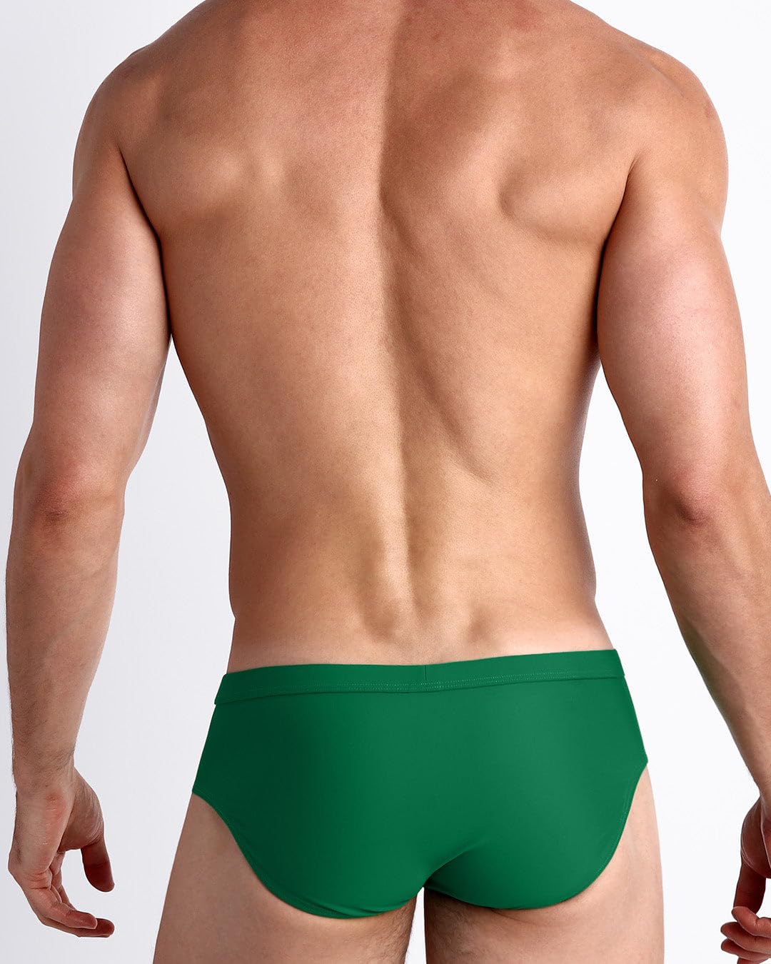 Bang Men's SwimwearSwim Brief - Premium Swimsuit w/Removable Pouch for men Italian Econyl Nylon Vita Carvico (GREEN RUSH - 3XL)