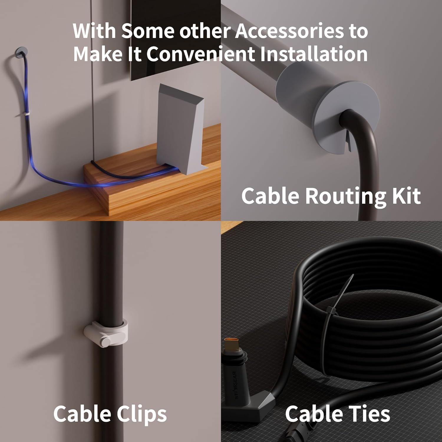 Starlink Cable Gen 2 32.8FT/10M Replacement - Rectangular Satellite V2 Waterproof Cord Actuated with Cable End Caps