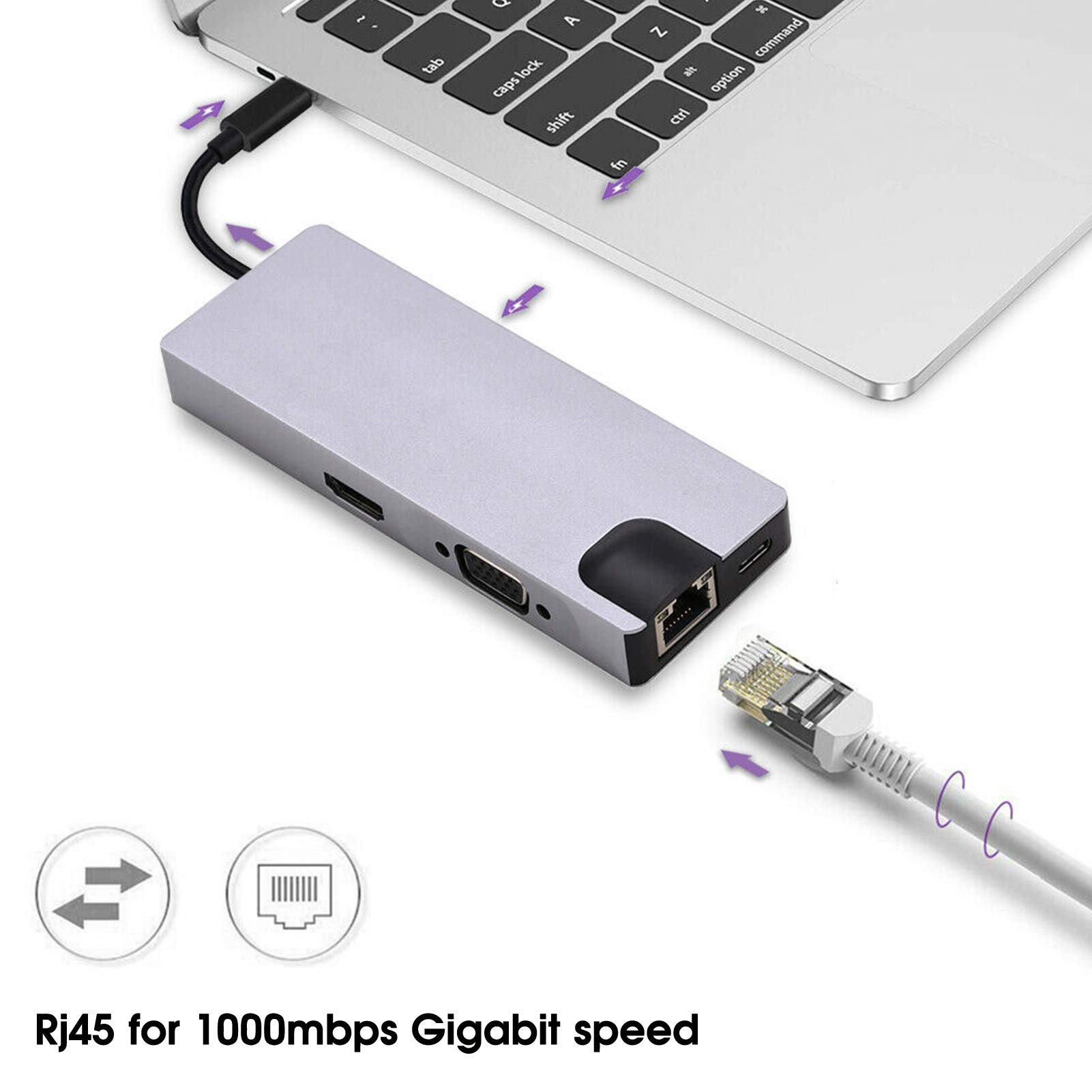 Socobeta USB typu C do 3,5 mm gniazdo słuchawkowe, adapter do czytnika kart pamięci, akcesoria