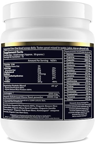 Miniatura 2 de Paradise Herbs Maca Up Proteína en polvo, vainilla, 15.87 onzas