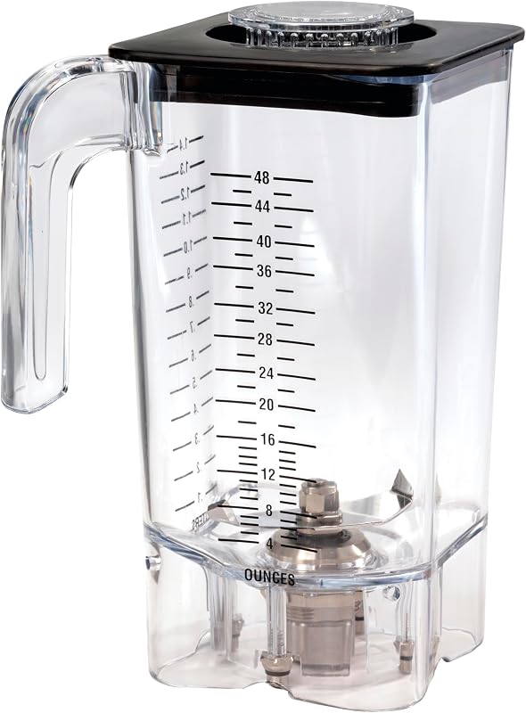 Hamilton Beach Commercial Eclipse High-Performance Blender BPA-Free Copolyester Container, 48 oz / 1.4 L Capacity, Replacement Jar, Fit Blenders HBH750, HBH755, and HBH755R, NSF Certified, 6126-750R