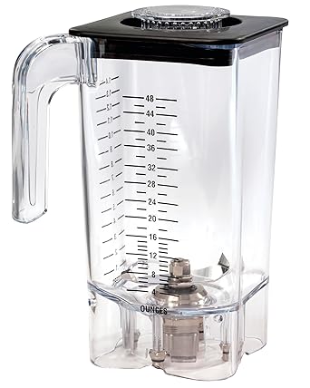 Hamilton Beach Commercial Eclipse High-Performance Blender BPA-Free Copolyester Container, 48 oz / 1.4 L Capacity, Replacement Jar, Fit Blenders HBH750, HBH755, and HBH755R, NSF Certified, 6126-750R