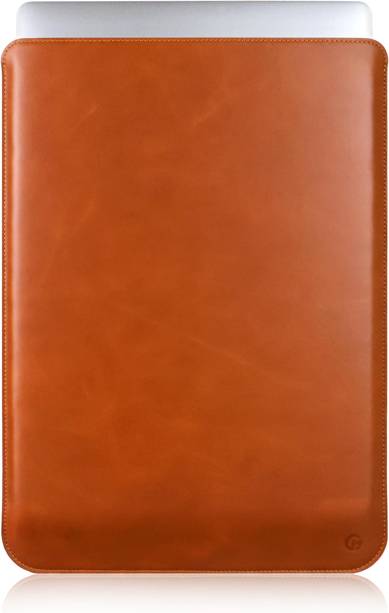 Casemade Real Leather Laptop Sleeve for MacBook Pro & Air Fits 13, 14, 15 & 16 Inch - Genuine Full Grain Leather with Soft Wool Lining (13 inch - MacBook Air M1/M2/M3/M4/M5, Pro 2016-2023, Neo 2026)