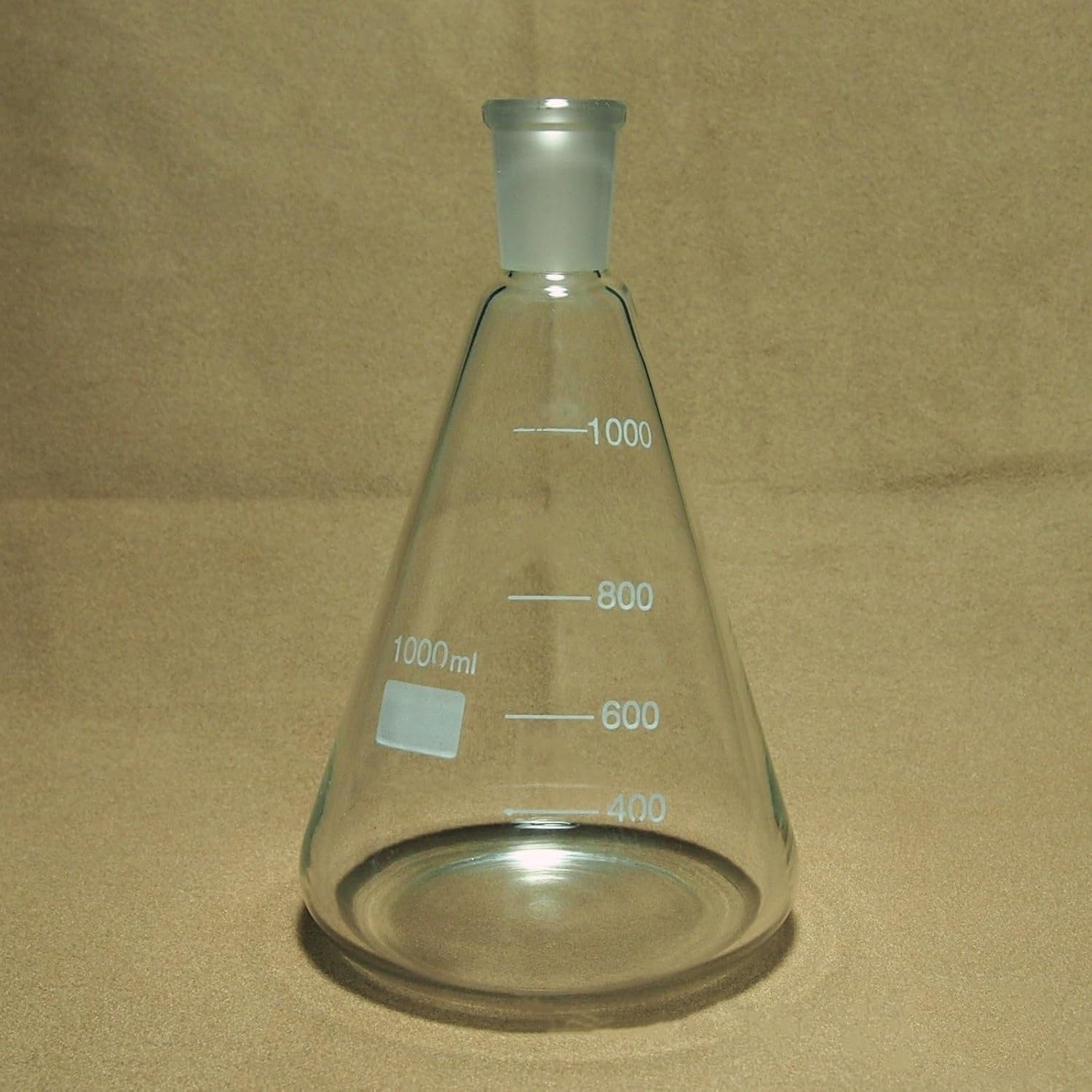 Lab Flask 1000ml,24/40,Glass Erlenmeyer Flask,1L,Conical Bottle,Lab Chemistry Glassware