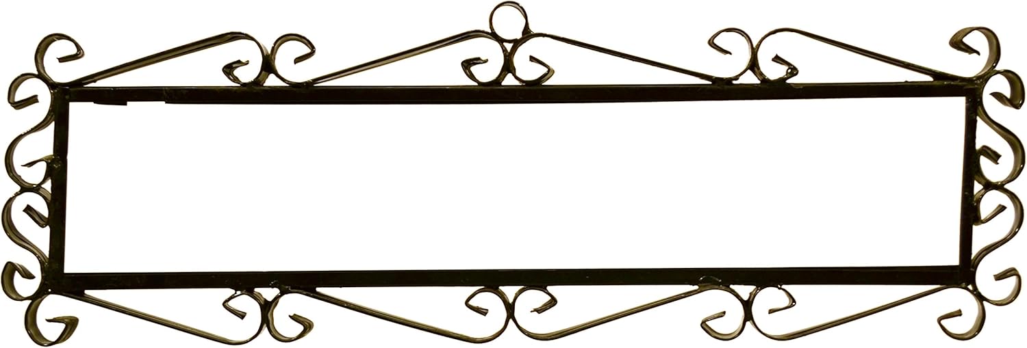Iron Frame 6 Tiles Azul MINI 2,87” x 7,08” Black Iron Frame for Easy Wall Hanging for Tiles Azul MINI Design