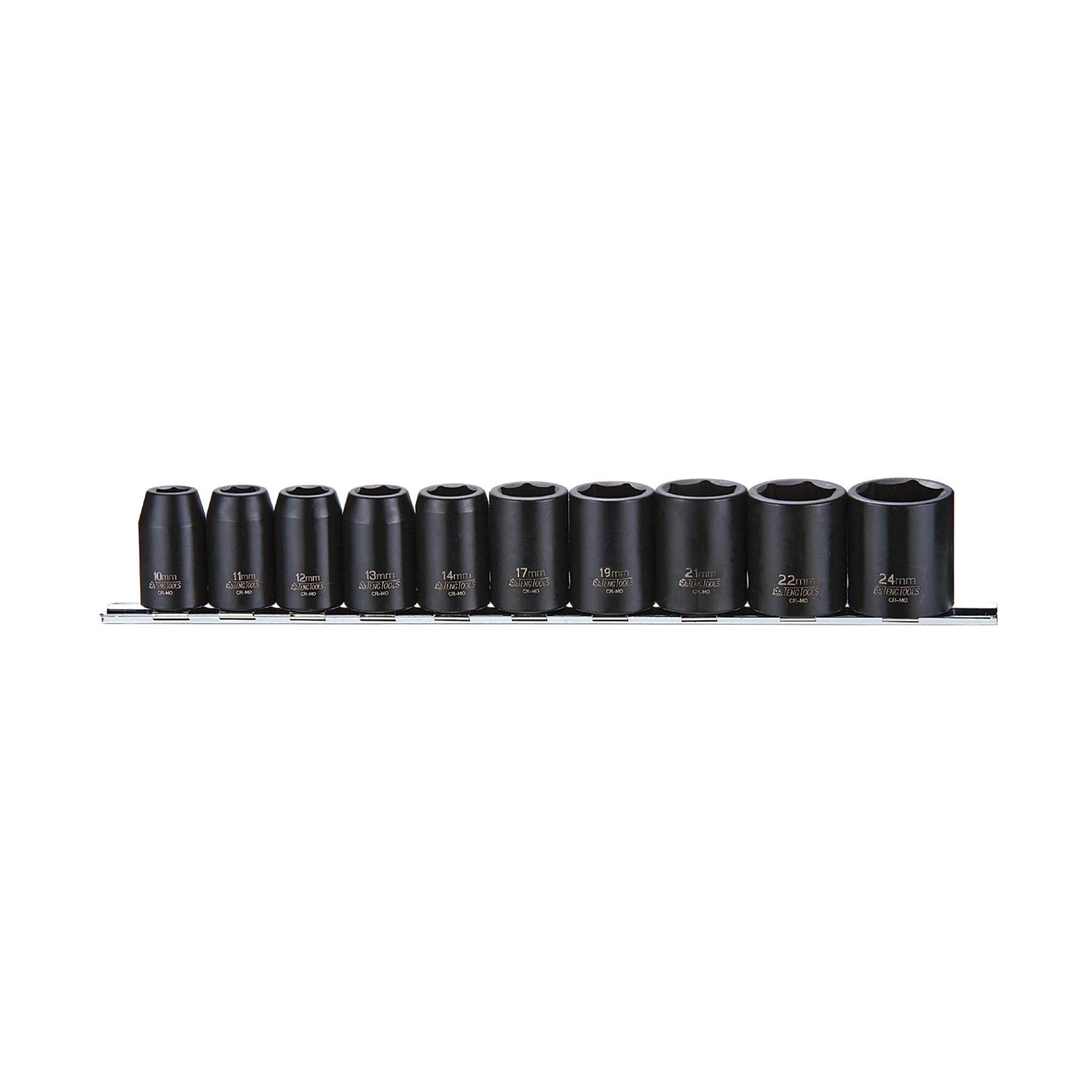 Teng 9121 Impact Socket Set of 10 Metric 1/2in Drive