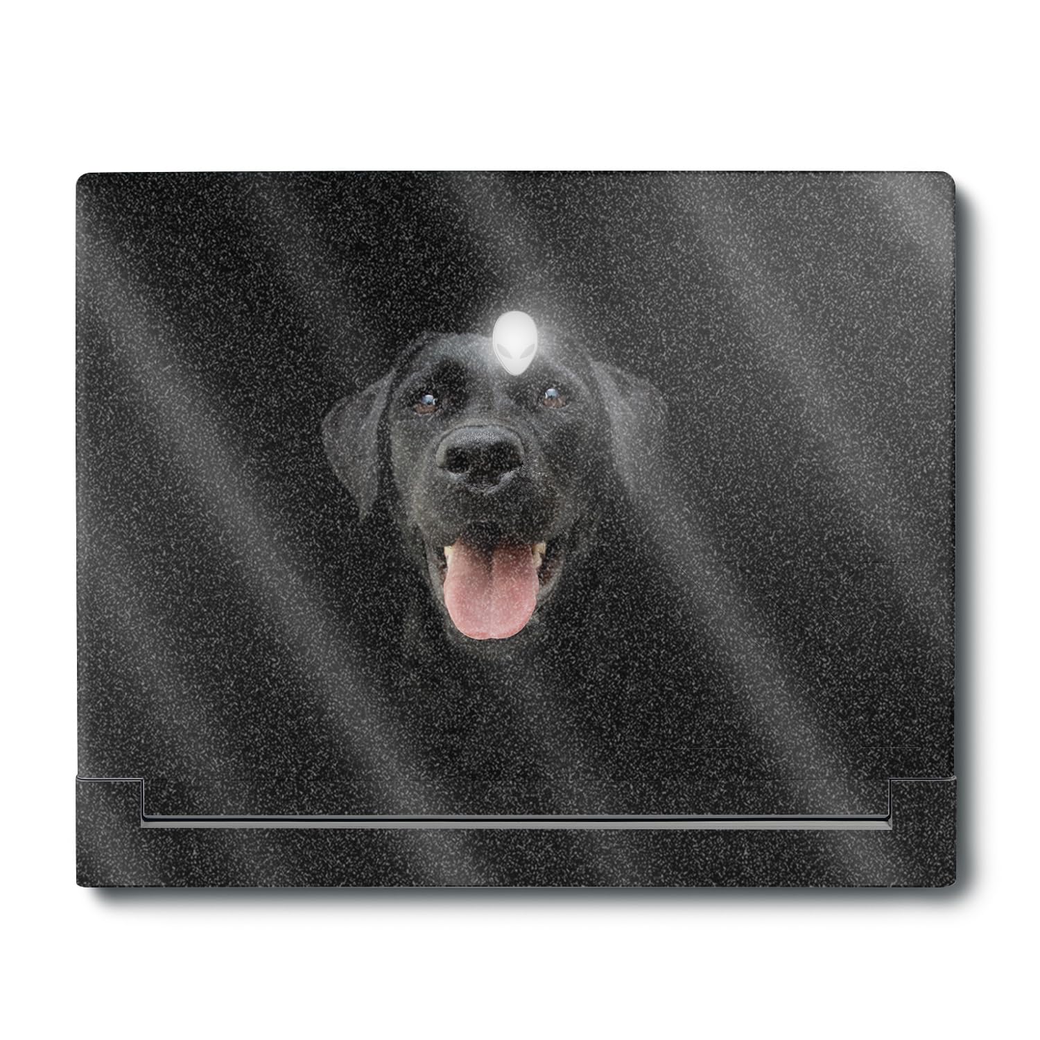 MightySkins Glossy Glitter Skin Compatible with Alienware X16 R1 (2023) Full Wrap Kit - Black Lab | Protective, Durable High-Gloss Glitter Finish | Easy to Apply &amp; Change Styles | Made in The USA