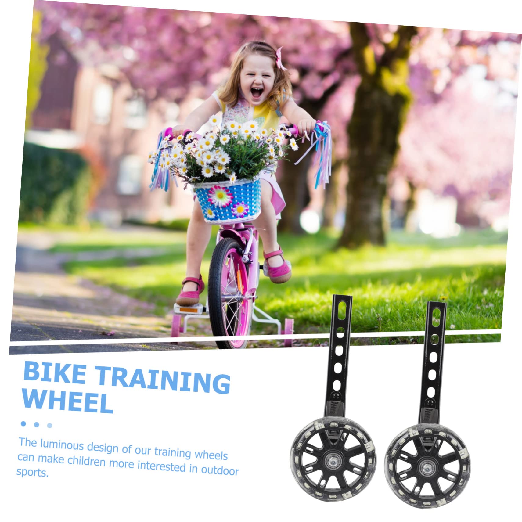 Milisten 2pièces Roues Auxiliaires pour Garçon Fille à Lot de Roues De De Remplacement Compatibles pour Garçon Fille