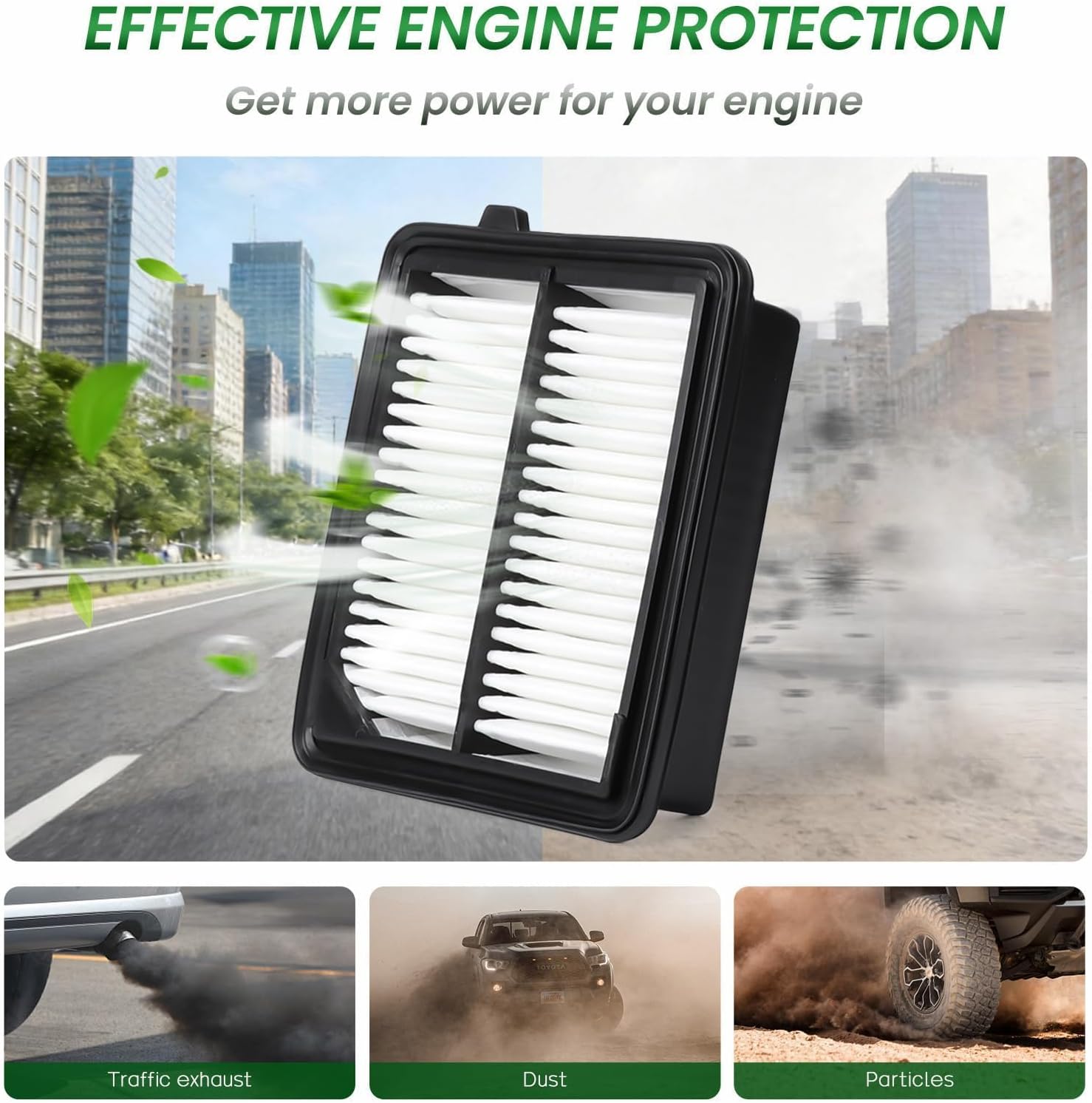 Cabin & Engine Air Filter Set Fit Honda CR-V (2020-2022), Replace CF11182 CA11399 (Hybrid)