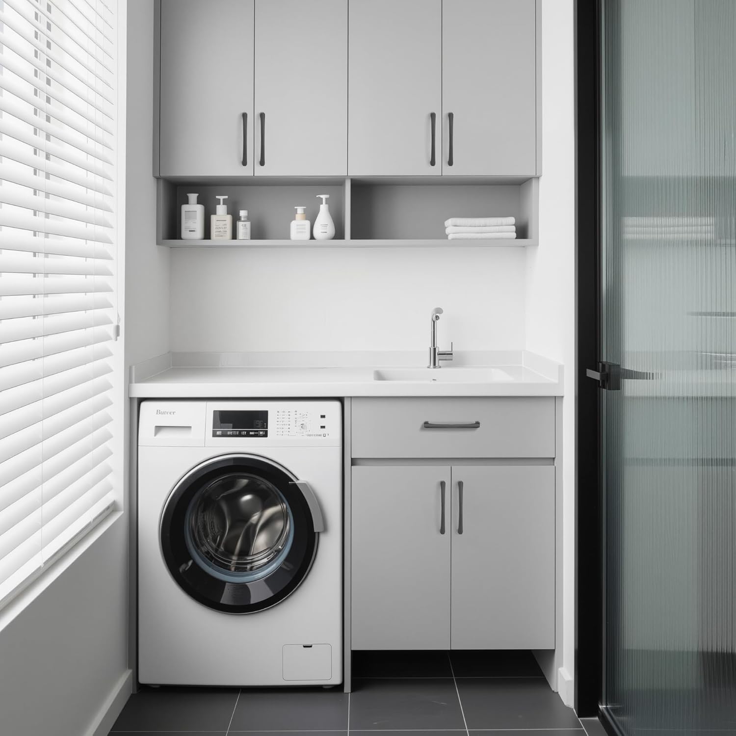 Lardmon 10 Pack 5 Inch(128mm) Hole Center Matte Dark Gunmetal Gray Modern Cabinet Pulls Solid Kitchen Cabinet Handles Hardware Bathroom Vanity Pulls Timeless Drawer Pulls Handles for Dresser