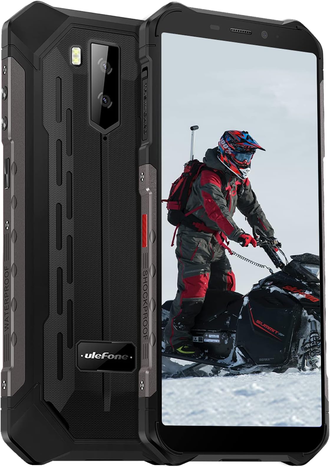 Ulefone Rugged Smartphone, Armor X9 Pro 4GB 64GB Mobile Phones SIM-Free Unlocked, 4G Dual SIM, IP68 Waterproof, 5000mAh Battery, 5.5 inch Tough Screen, NFC, Octa Core Android 11, UK Version, Black