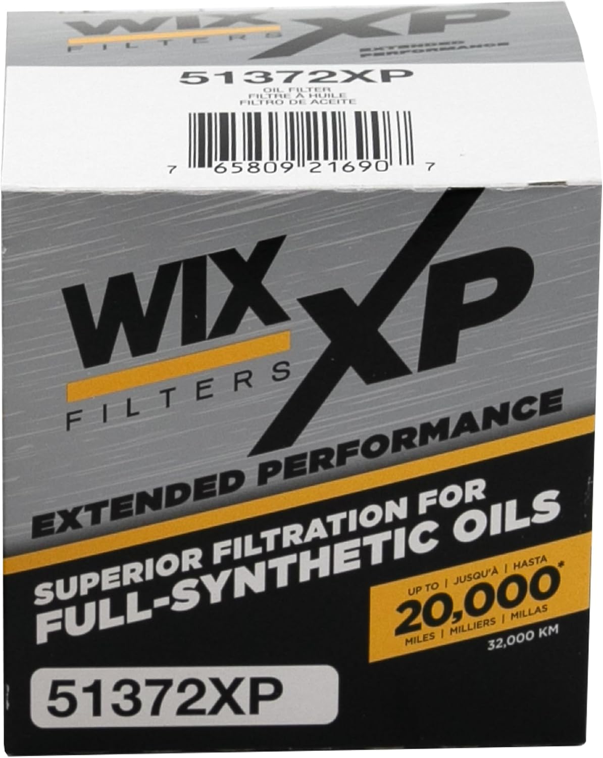 WIX 51372XP WIX XP Oil Filter Replacement, Built for Synthetic Oil - Compatible With Ford/Lincoln/Mercury (91-15), Mazda (00-09), Cadillac STS-V, XLR-V (06-09)