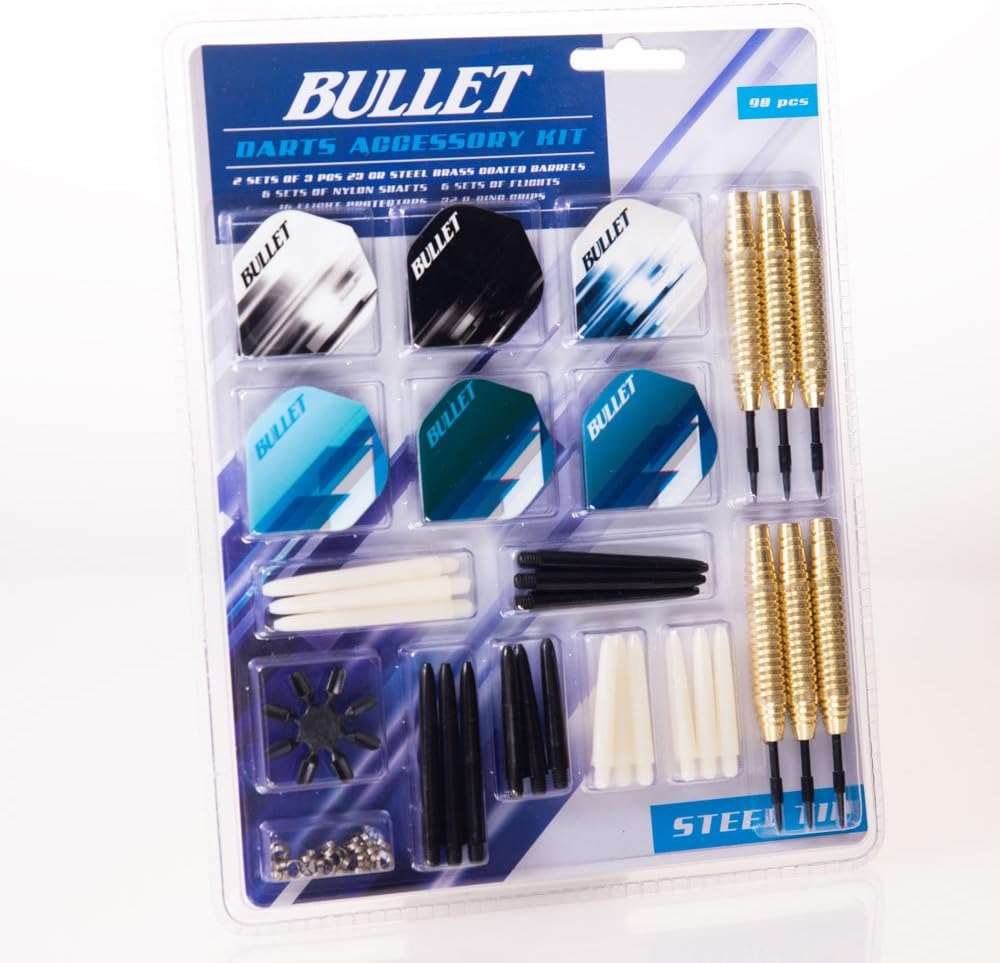 Bullet Professional Darts Accessory Kit 6 Steel Darts 23g BigaMart