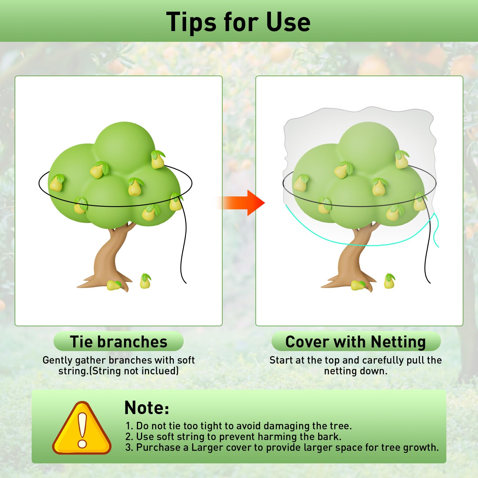 2 redes grandes para árboles frutales con cordón y cremallera, 10 x 10 pies, cubierta de red de arbustos de arándanos, cubierta para plantas de jardín para proteger plantas y flores de pájaros