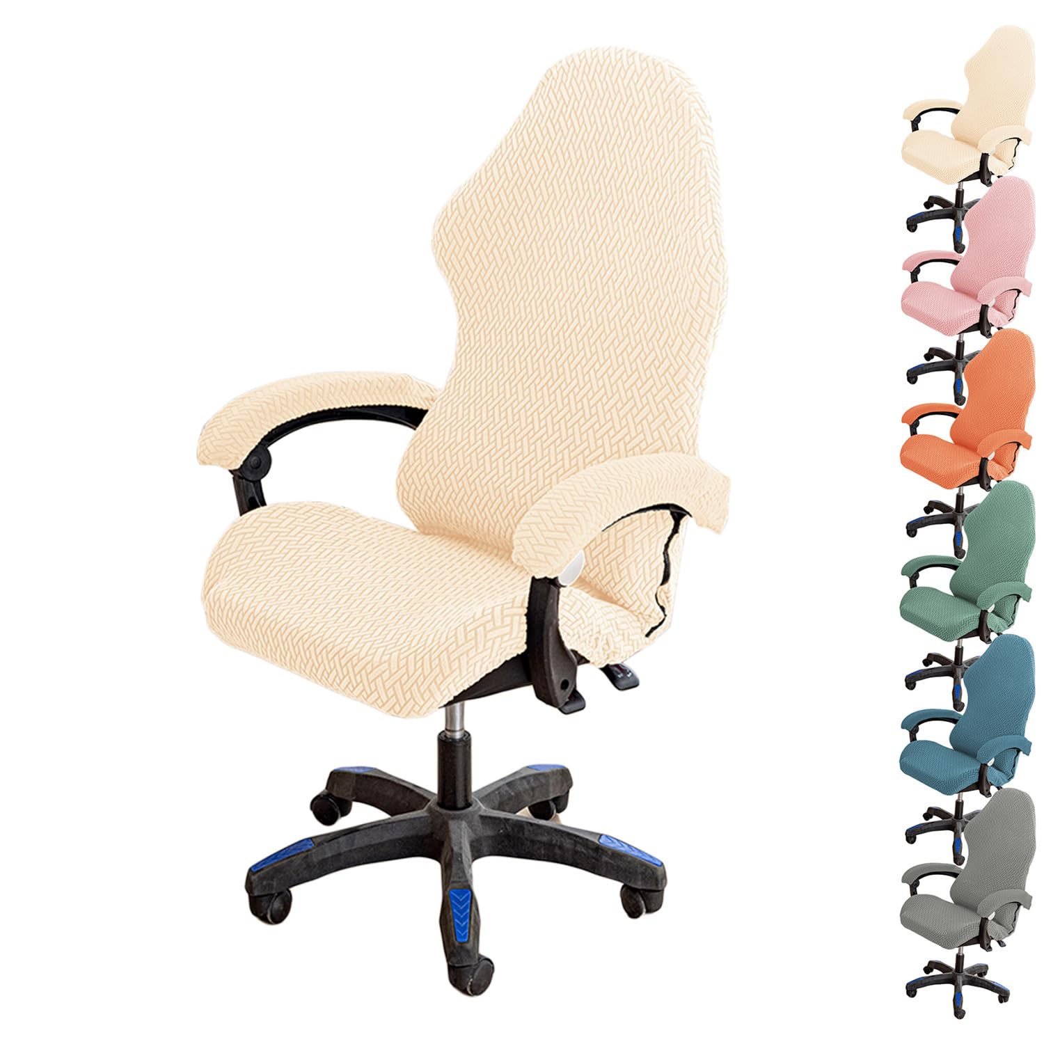 Housse de chaise de bureau extensible pour un coin de travail et gaming confortable