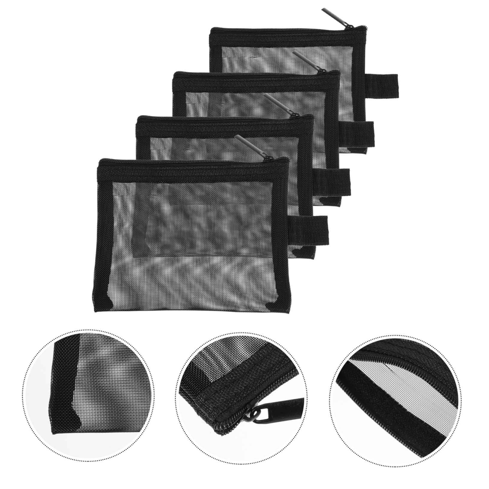 MAGICLULU 5 Set Di Borse Da Viaggio Per Cosmetici Borse Da Toeletta in Rete Piccole Borse Portatrucco Borse Porta Rossetto Portatili 4 Pezzi*5