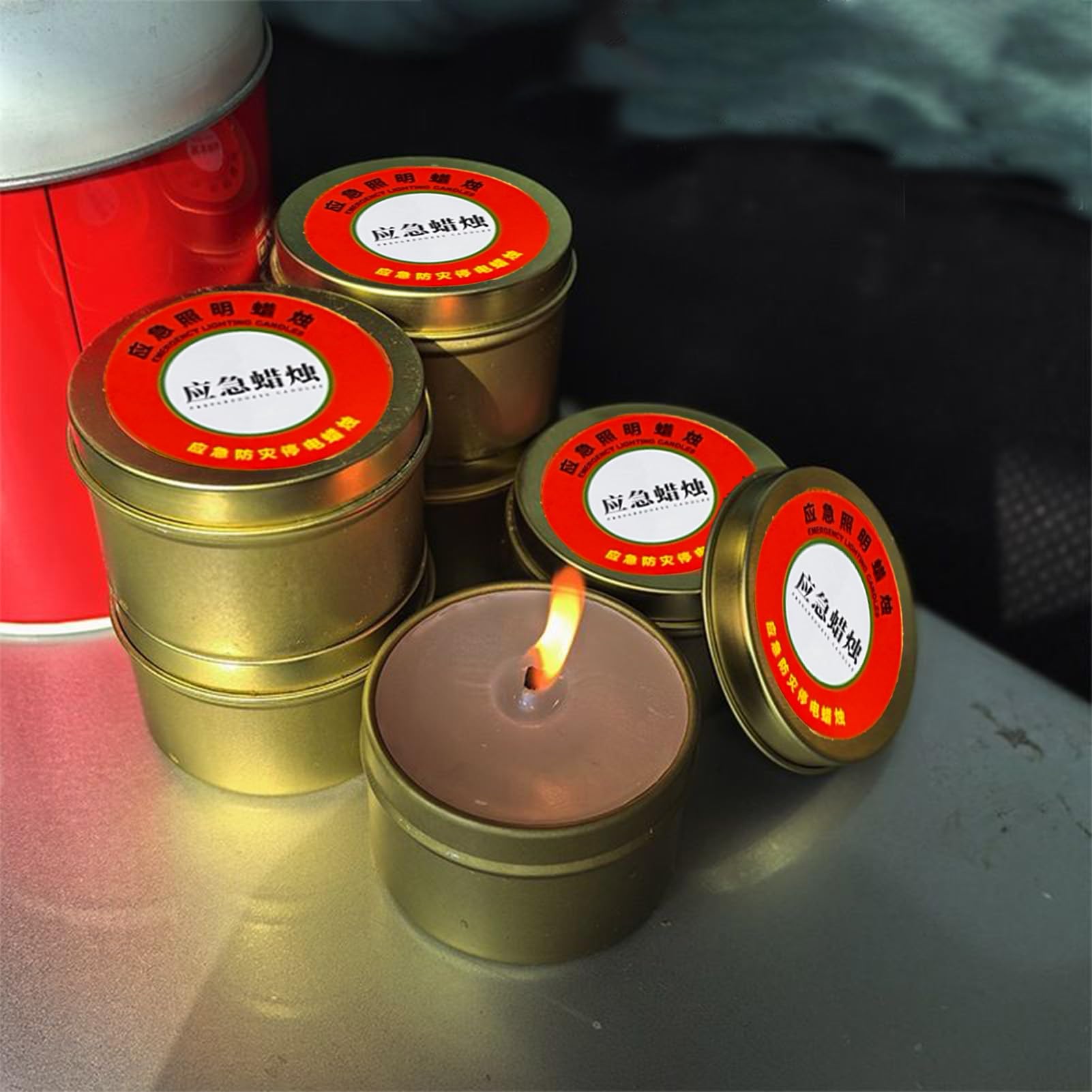 Candele antivento portatili per campeggio, luminose continue, senza odore, per avventure all'aperto