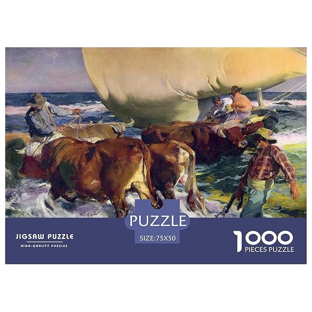 Foto 2 de 8 de Joaquín Sorolla Y Bastida Cuadros Famosos del Mundo Rompecabezas De Madera 1000 Piezas