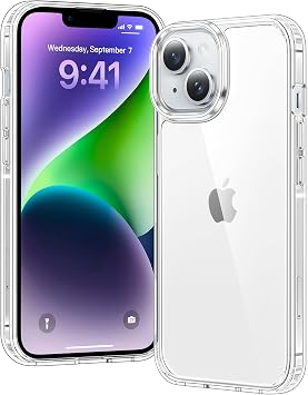 Voyahülle Clear Case for iPhone 14 Plus, Ultra Thin, Shockproof TPU Cover, Anti-Yellowing, Crystal Clear, Phone Case for Apple iPhone 14 Plus - Clear: Amazon.co.uk: Electronics & Photo