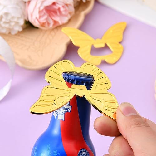 Miniatura 6 de 50 unidades de abrebotellas de mariposa, baby shower, regalos de fiesta de boda para invitados, abrebotellas de regalo y recuerdos con bolsas de