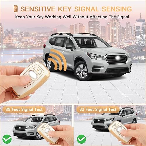 Miniatura 4 de Funda para llavero Subaru con diamantes de imitación para Subaru, Outback, Crosstrek, Forester, WRX, Impreza, BRZ, Legacy, accesorios de ascenso,