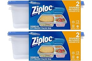 Divided 2-Count (Pack of 2) - Taper Estilo Ziploc