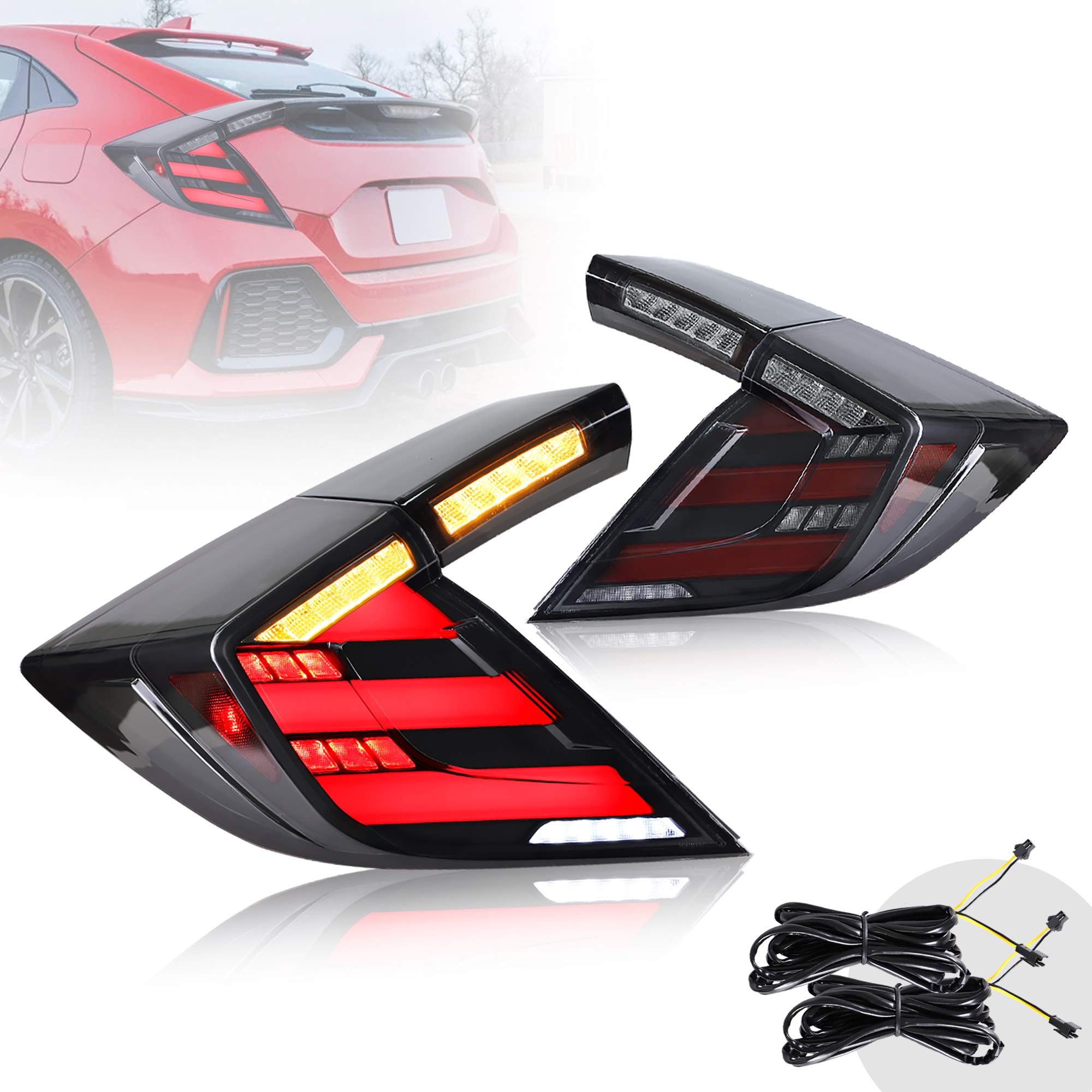 Type R Lights Buy VLAND LED Sequential Tail Lights Assembly for [10th Gen Honda Civic ...