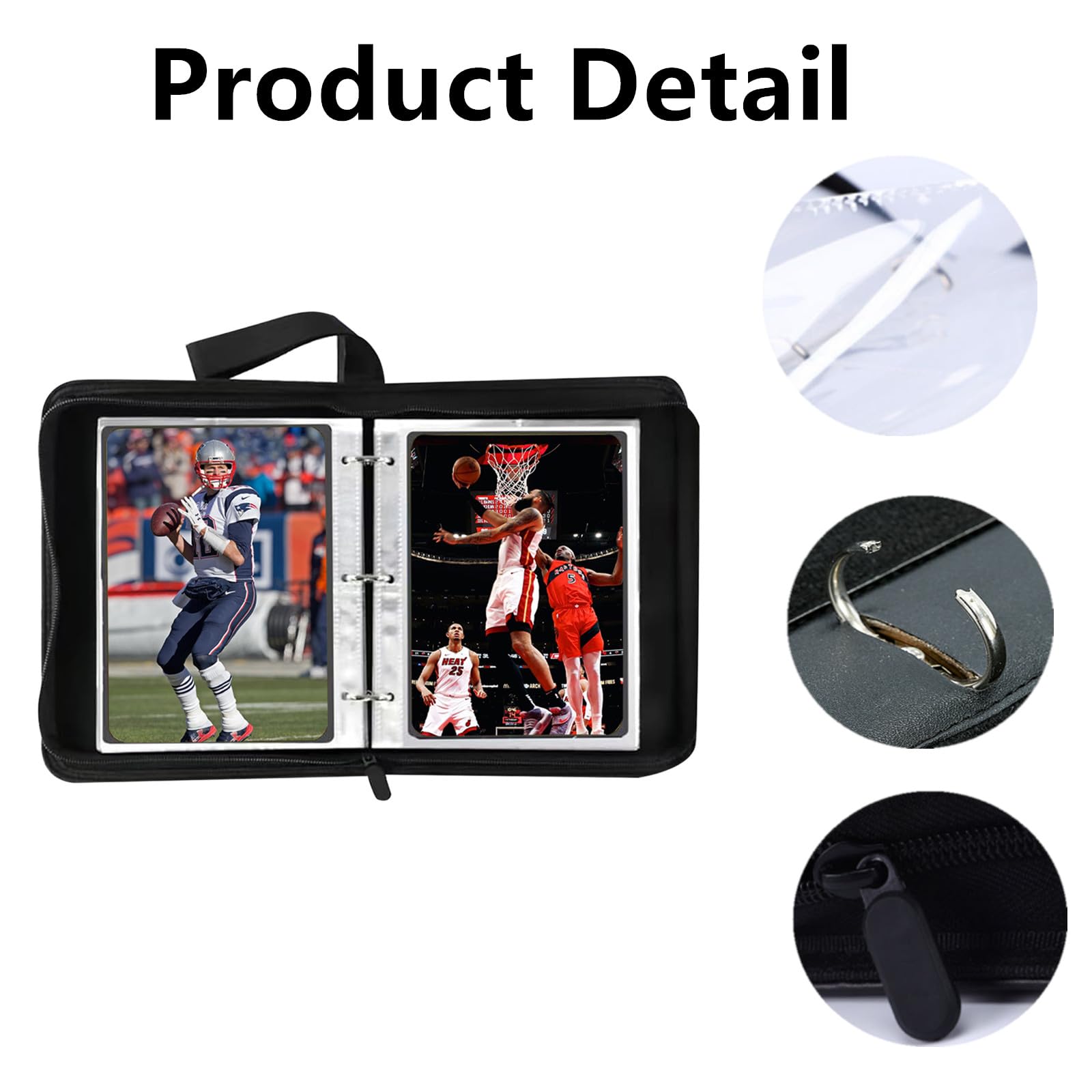 Amazon.com: Mini Card Binder, 1-Pocket Super Lightweight Zipper Binder  Holds 80+ Trading Cards, Small Cards Binder for TCG, MTG, Sports & Game  Cards, Portable Gift for Girls & Collectors (Sky blue) :
