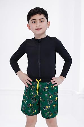 John Deere UPF 50+ Swim Trunks with Drawstring Closure Toddler to Little Kid Sizes (2T - 7)