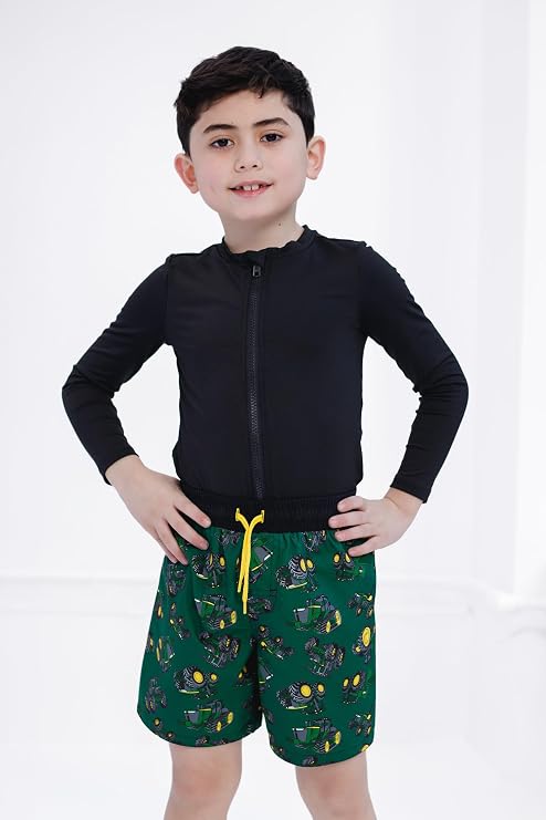 John Deere UPF 50+ Swim Trunks with Drawstring Closure Toddler to Little Kid Sizes (2T - 7)