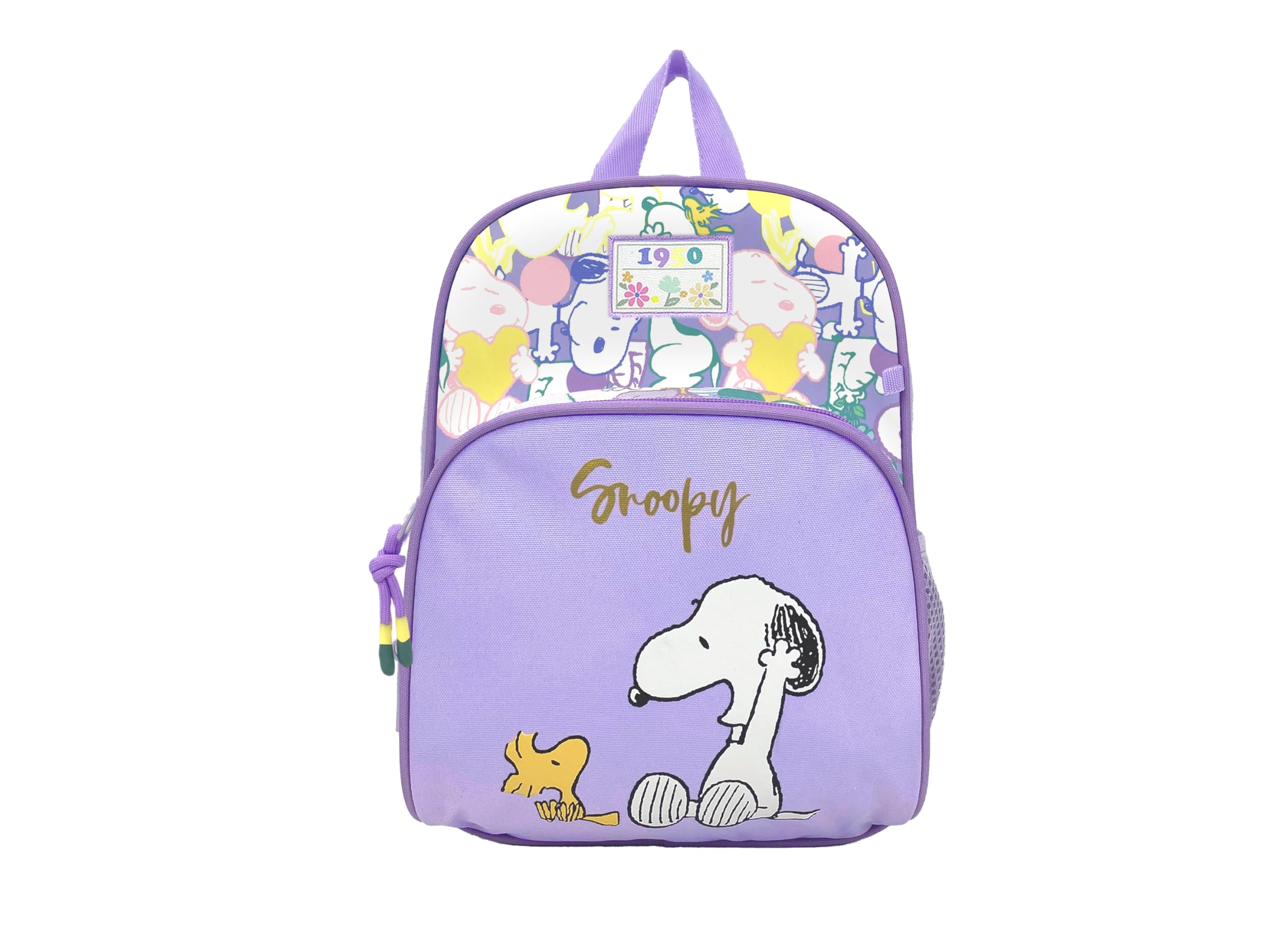 CYPBRANDS Snoopy, Backpack, Preschool, School Supplies, Bag, 1950, Purple, Official Product, berry, One Size