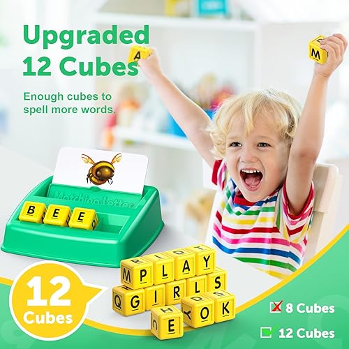 Miniatura 3 de SAITCPRY Juguetes para niños de 3 a 8 años de edad, juguetes educativos de aprendizaje para niños, juego de cartas a juego, cumpleaños, Halloween,