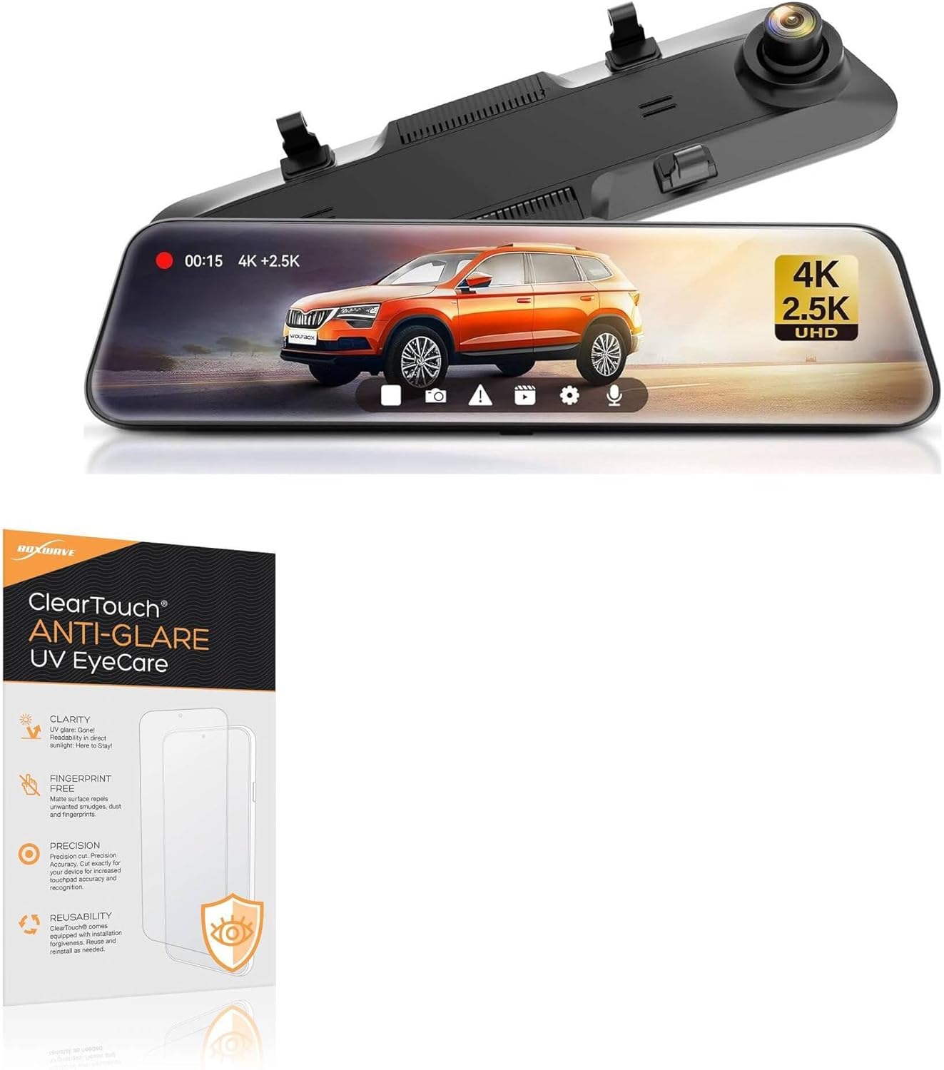 BoxWave Screen Protector Compatible with WOLFBOX G900 - ClearTouch Anti-Glare Anti-UV EyeCare (2-Pack), Filters Out Harmful Blue Light Reduce Fatigue