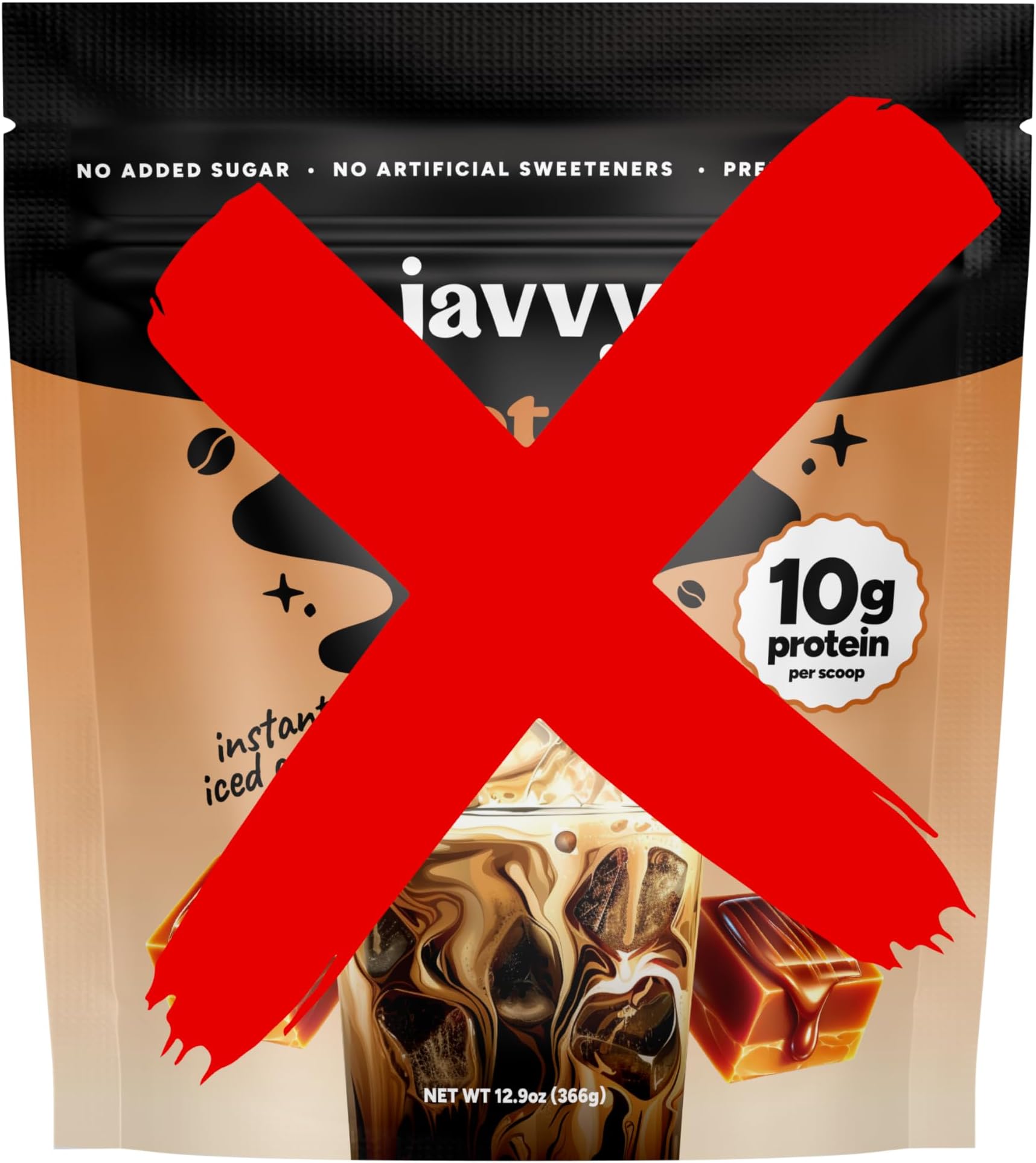 Javy Caramel Protein Coffee - Premium Whey Protein & Instant Iced Coffee - 100% Arabica Coffee - Zero Artificial Flavors & Sweeteners, 20 Servings