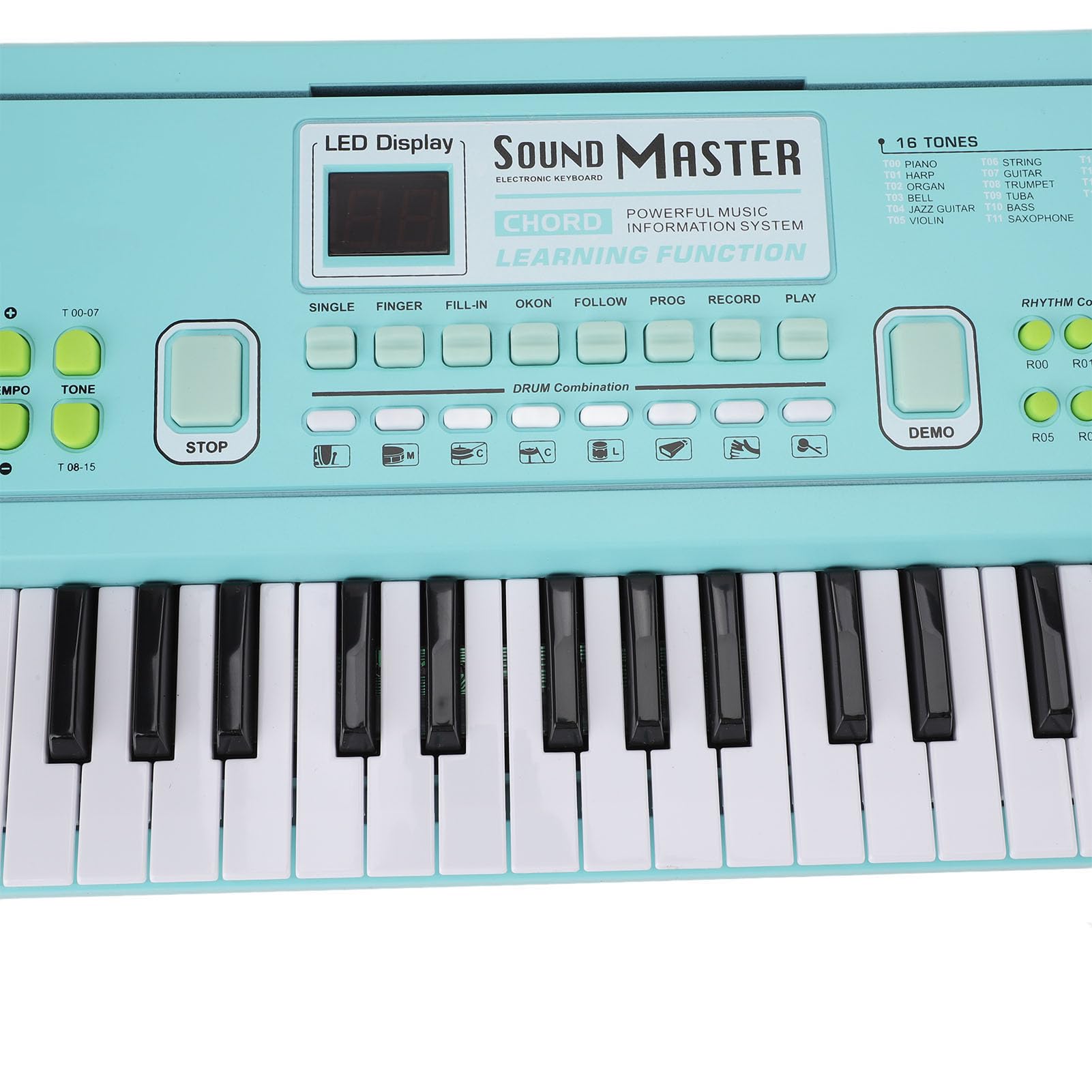 61-klawiszowe pianino, przenośne elektroniczne pianino cyfrowe z mikrofonem, elastyczne podwójne źródło zasilania, wielofunkcyjne pianino elektroniczne dla początkujących