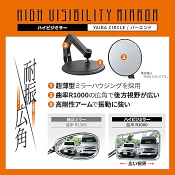 売り切れました。 Amazon | デイトナ(Daytona) バーエンドミラー バイク 耐振 広角