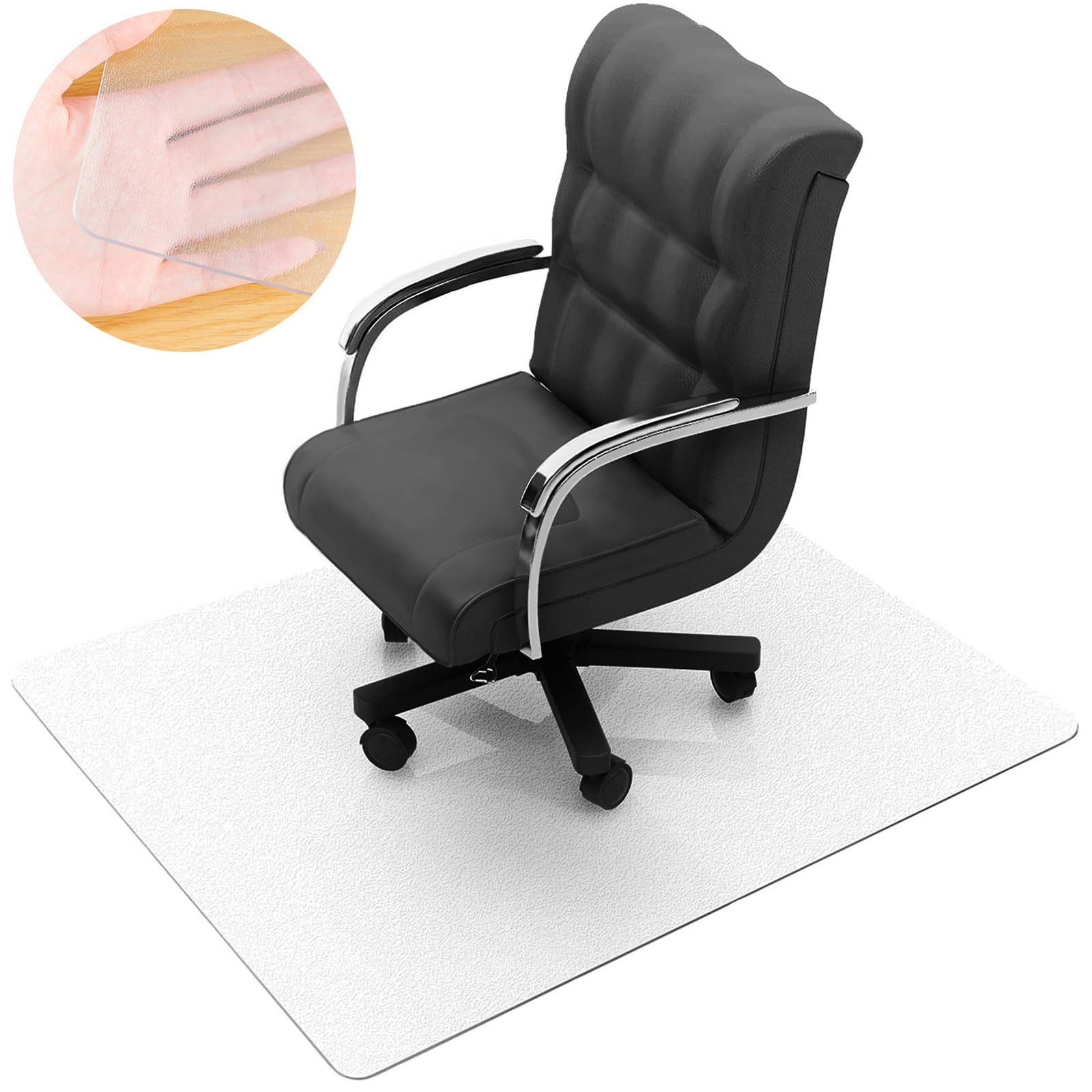 Tovaglia protettiva impermeabile per tavolo da pranzo, cucina, ufficio, 81,3 x 132 cm, in plastica, spessa, per una facile pulizia e in resina
