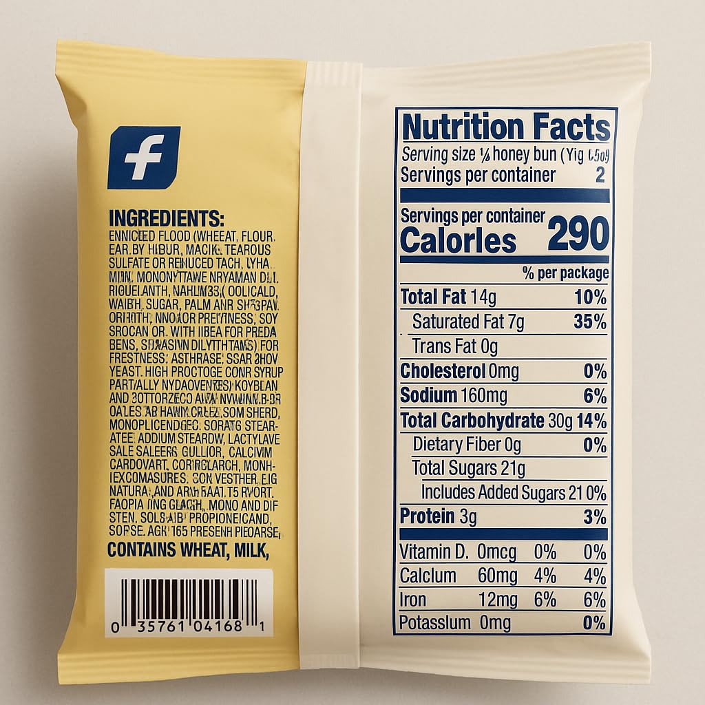 Mrs Freshly's Boston Creme Honey Buns -Pack of 12