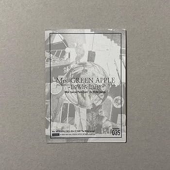 Mrs. GREEN APPLE フォトカード Amazon.co.jp: Mrs. GREEN APPLE
