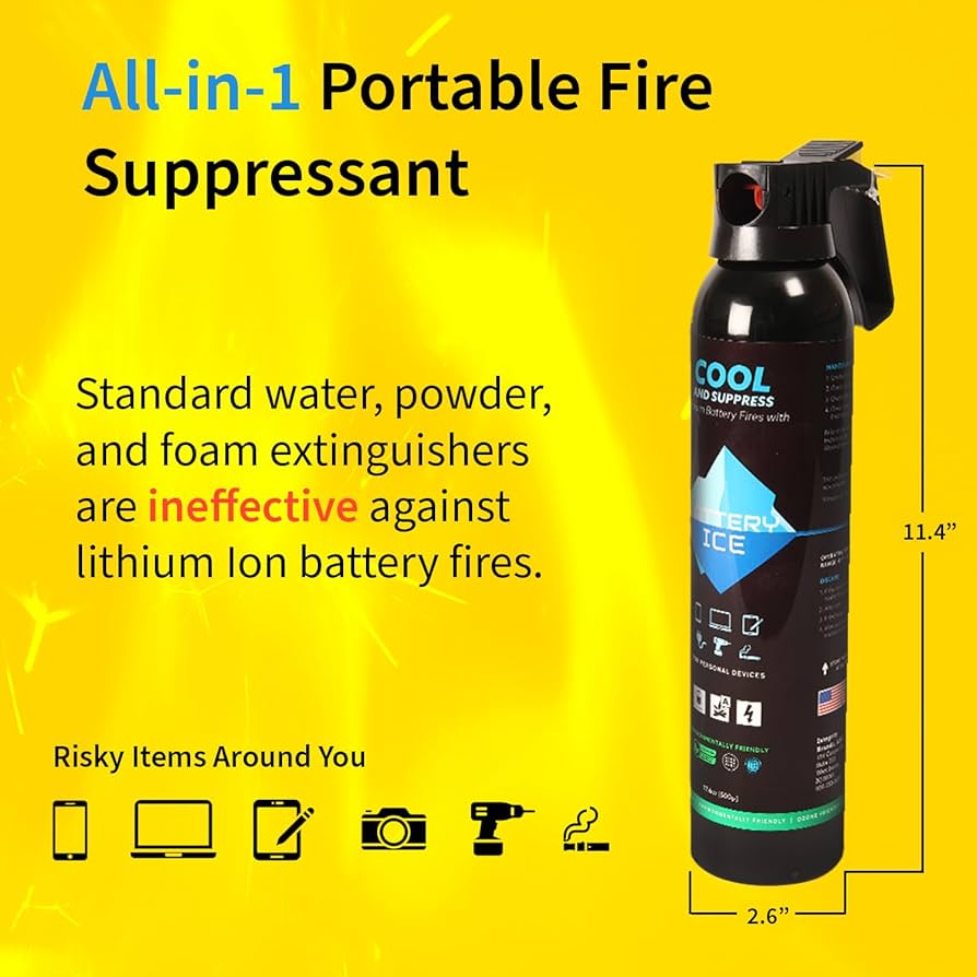 Lithium Battery Fire Extinguisher 500ml - Precision Group Holdings (PGH