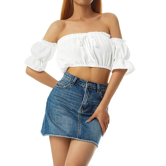 cropped off the shoulder shirt