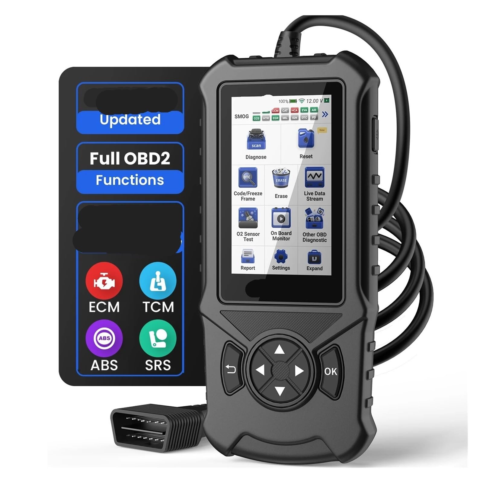 Scanner OBD2 for Auto, Motore, airbag, ABS, TCM, Sistema, Lettore di Codici diagnosi, aggiornamento WiFi Strumento diagnostico