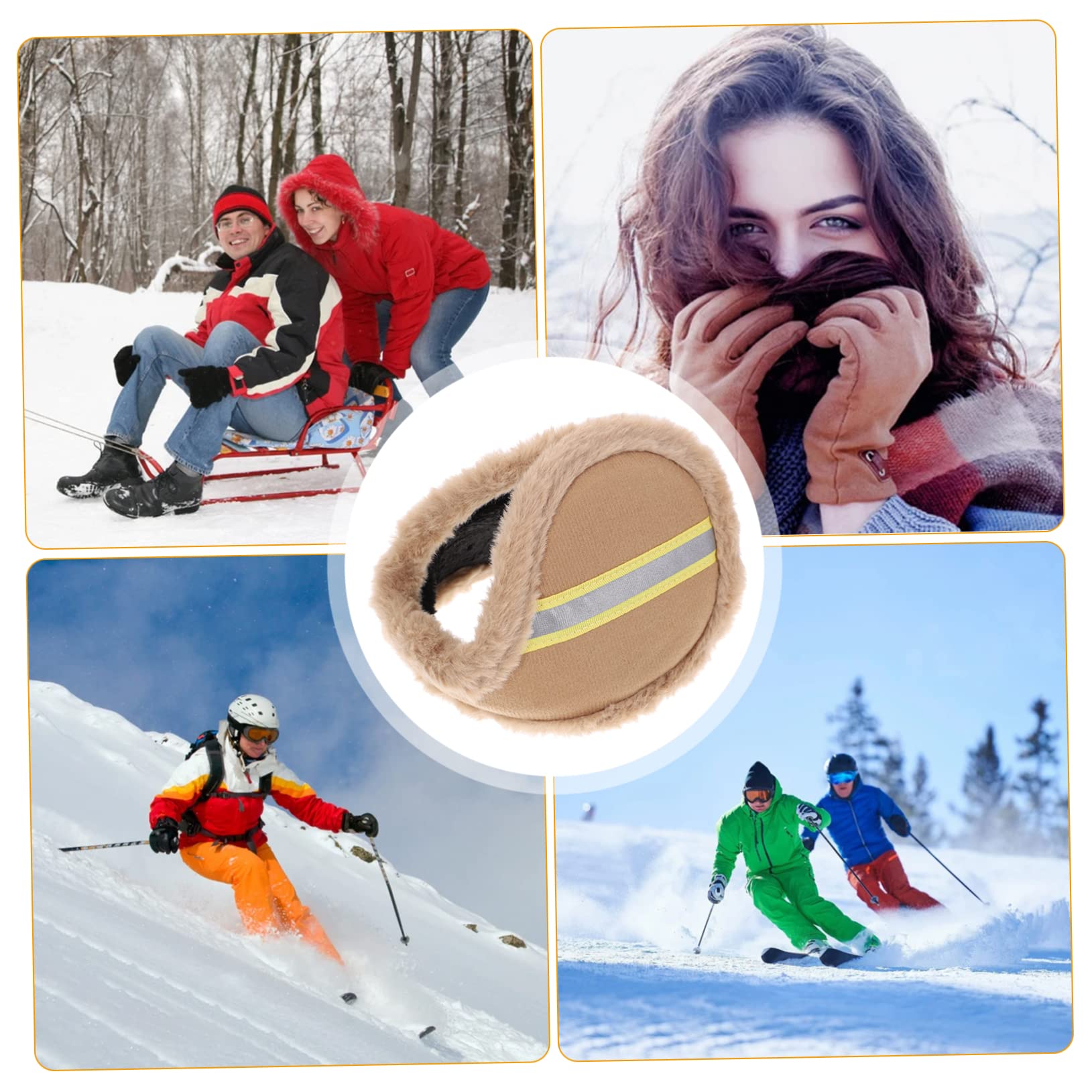 SOIMISS 5piezas Orejeras Térmicas Unisex Diseño Estiloso Para Actividades Al Aire Accesorio De Invierno y Cómodo Calentadores De Oído Insonorizados Para Uso Diario y Esquí
