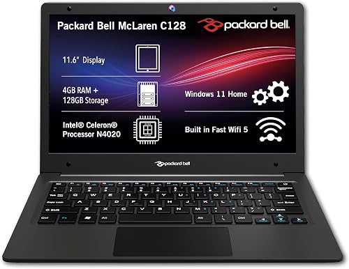 Packard Bell MclarenC128 11.6" 4GB 128GB Laptop