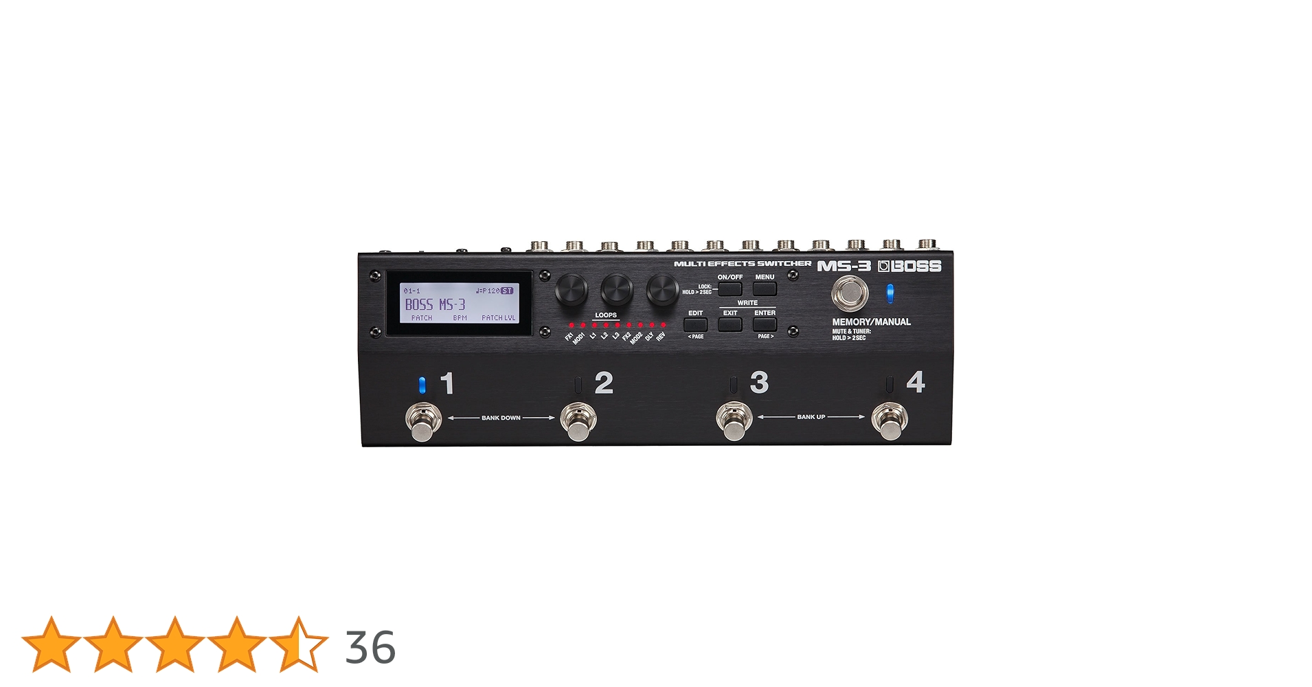 Amazon | BOSS Ms-3 マルチエフェクトスイッチャー コンパクトな