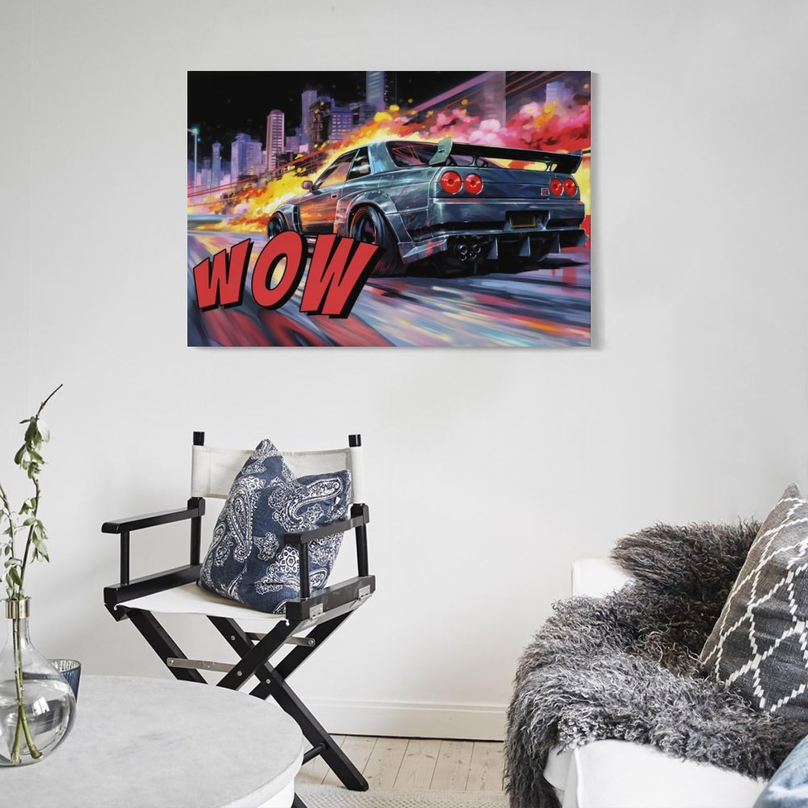 Japanisches Neon-Poster Tokyo Drift JDM Car S15 – Leinwanddruck 30x45 Cm, Ungerahmt – Wandkunst Für Wohnzimmer, Garage, Büro