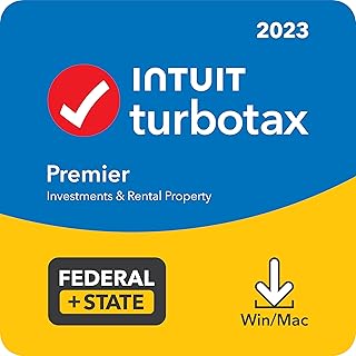 TurboTax Premier 2023 Tax Software, Federal & State Tax Return [Amazon Exclusive] [PC/Mac Download]