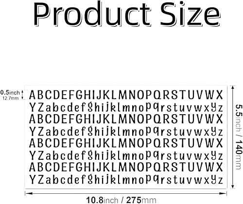 Miniatura 2 de 4160 calcomanías de 20 letras autoadhesivas de vinilo impermeables para buzón, buzón, ventanas, puertas, letreros, dirección, empresa (0.5 pulgadas)