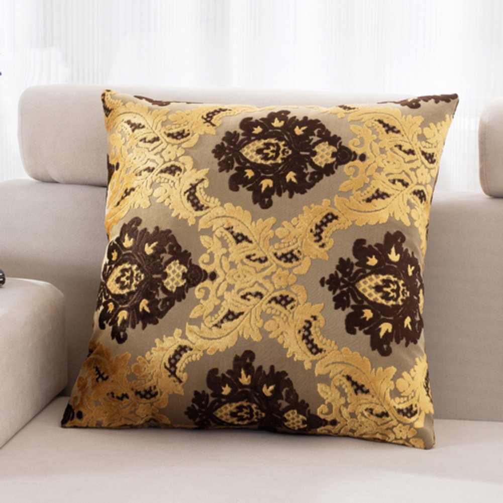 Coussin de ceinture d’usine style européen pour canapé, oreiller textile mélangé 45x45 cm